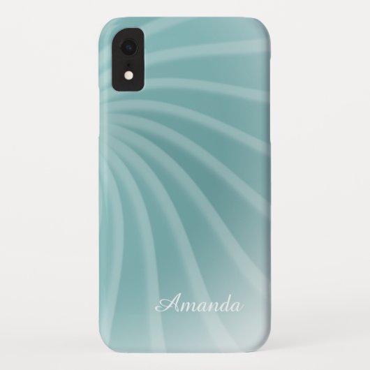  - modern stijlvol pastel Blauwgroen groen Case-Mate iPhone Case (Achterkant)