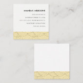 Modern stijlvol patroon vierkante visitekaartje (Voorkant / Achterkant)