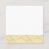 Modern stijlvol patroon vierkante visitekaartje (Achterkant)