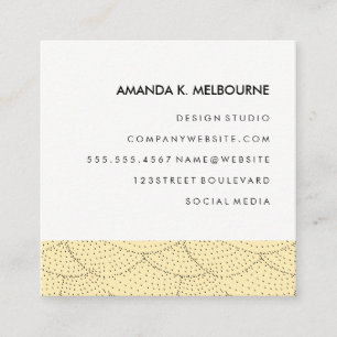 Modern stijlvol patroon vierkante visitekaartje