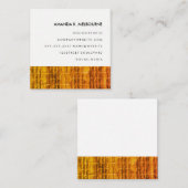 Modern stijlvol patroon vierkante visitekaartje (Voorkant / Achterkant)