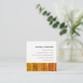 Modern stijlvol patroon vierkante visitekaartje (Staand voorkant)