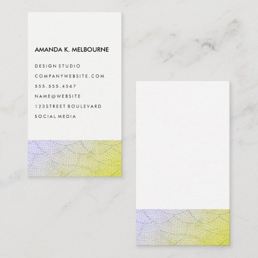 Modern stijlvol patroon visitekaartje (Voorkant / Achterkant)