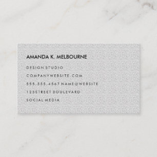 Modern stijlvol patroon visitekaartje