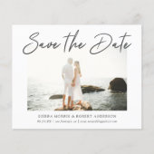 Modern stijlvol penscript De datum opslaan (Voorkant)