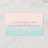 Modern stijlvol, professioneel, dress visitekaartje (Achterkant)