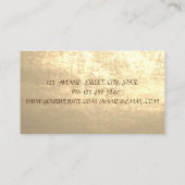 Modern stijlvol, professioneel Faux Gold, bloemen Visitekaartje (Achterkant)