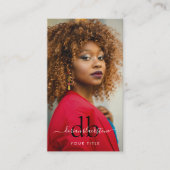 Modern stijlvol professioneel foto-Visitekaartje Visitekaartje (Voorkant)