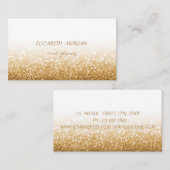 Modern stijlvol, professioneel glittery, Bokeh Visitekaartje (Voorkant / Achterkant)