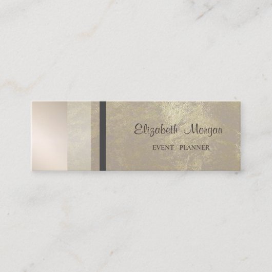 Modern stijlvol, professioneel meetkundig, gestree mini visitekaartje (Voorkant)