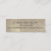 Modern stijlvol, professioneel meetkundig, gestree mini visitekaartje (Achterkant)