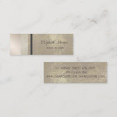 Modern stijlvol, professioneel meetkundig, gestree mini visitekaartje (Voorkant / Achterkant)