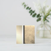 Modern stijlvol, professioneel meetkundig, gestree vierkante visitekaartje (Staand voorkant)