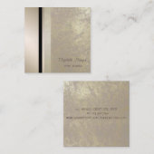 Modern stijlvol, professioneel meetkundig, gestree vierkante visitekaartje (Voorkant / Achterkant)