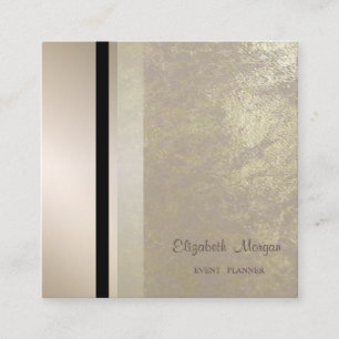 Modern stijlvol, professioneel meetkundig, gestree vierkante visitekaartje