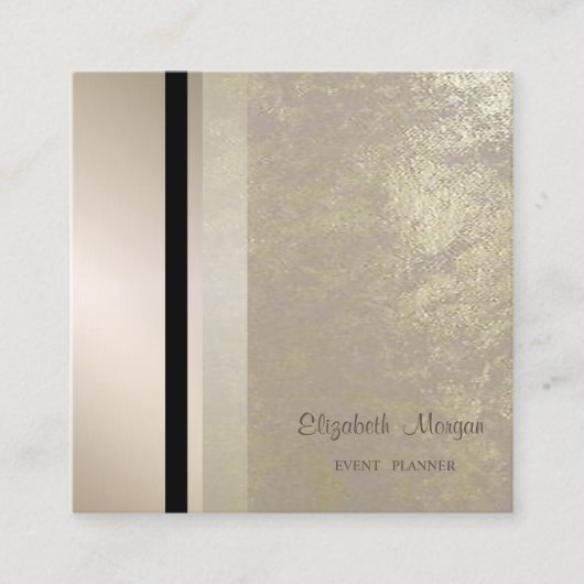 Modern stijlvol, professioneel meetkundig, gestree vierkante visitekaartje (Voorkant)