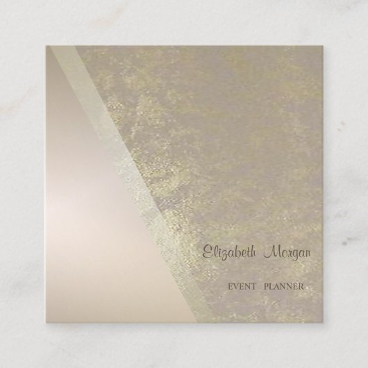 Modern stijlvol, professioneel meetkundig vierkante visitekaartje (Voorkant)