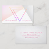 Modern stijlvol, professioneel meetkundig visitekaartje (Voorkant / Achterkant)