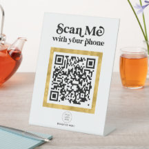 Modern Stijlvol QR-bedrijfsteken met Logo