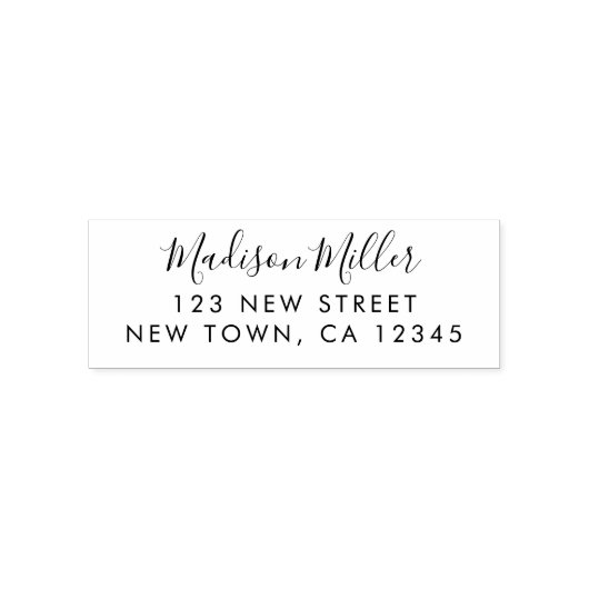 Modern stijlvol retouradres  zelfinktende stempel (Design)