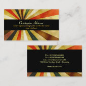 Modern stijlvol  retro design visitekaartje (Voorkant / Achterkant)