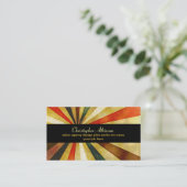 Modern stijlvol  retro design visitekaartje (Staand voorkant)