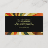 Modern stijlvol  retro design visitekaartje (Achterkant)