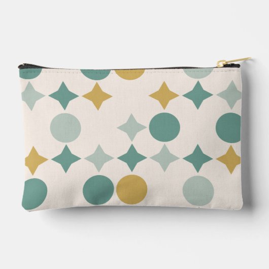 Modern stijlvol retro patroon monogram etui (Achterkant)