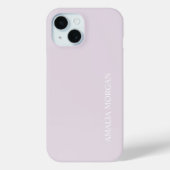 Modern stijlvol roze monogram Case-Mate iPhone case (Achterkant)