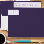 Modern stijlvol script Afstuderen retouradres