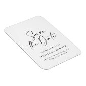 Modern stijlvol script elegant typografie bruiloft magneet (Rechterzijde)