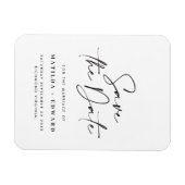 Modern stijlvol script elegant typografie bruiloft magneet (Horizontaal)