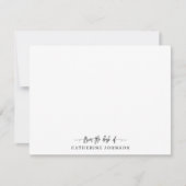 Modern stijlvol script op het bureau van de naam z notitiekaartje (Voorkant)