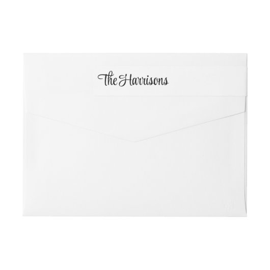 Modern stijlvol Script Return-adres (Achterkant)