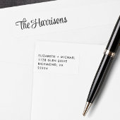 Modern stijlvol Script Return-adres