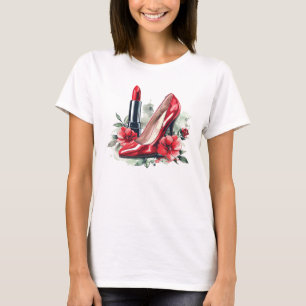 Modern stijlvol sensueel mooi vrouw T-shirt
