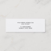 Modern Stijlvol Silver Stripe Makeup en Hair Mini Visitekaartje (Achterkant)