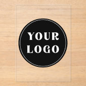 Modern, stijlvol, stijlvol en  acryl uitnodigingen (Voorkant)