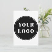 Modern, stijlvol, stijlvol en  bedankkaart (Staand voorkant)