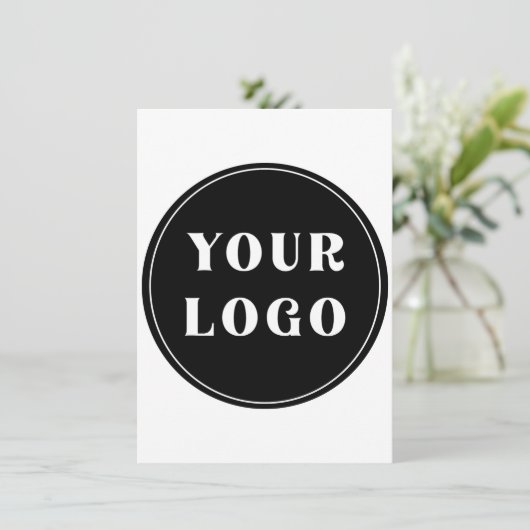 Modern, stijlvol, stijlvol en  bedankkaart (Staand voorkant)