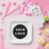 Modern, stijlvol, stijlvol en papieren bordje (Feest)