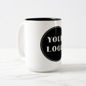 Modern, stijlvol, stijlvol en  tweekleurige koffiemok (Voorkant links)