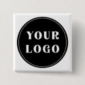 Modern, stijlvol, stijlvol en  vierkante button 5,1 cm (Voorkant)