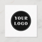 Modern, stijlvol, stijlvol en  vierkante visitekaartje (Voorkant)