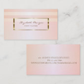 Modern stijlvol striped, Gold Lijst Visitekaartje (Voorkant / Achterkant)