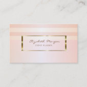 Modern stijlvol striped, Gold Lijst Visitekaartje (Voorkant)