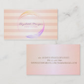 Modern stijlvol striped visitekaartje (Voorkant / Achterkant)