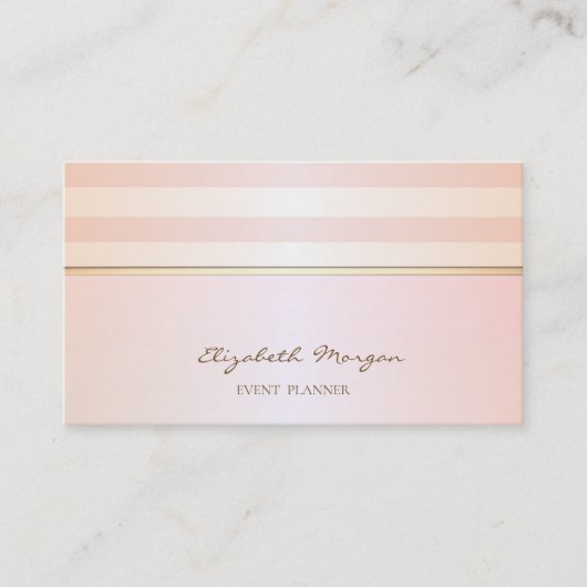 Modern stijlvol striped visitekaartje (Voorkant)