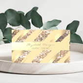 Modern Stijlvol, Stripes, Faux Gold, Sequin Visitekaartje
