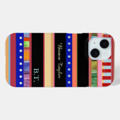Modern & Stijlvol Stripes . om naam toe te voegen Case-Mate iPhone Case (Achterkant (horizontaal))